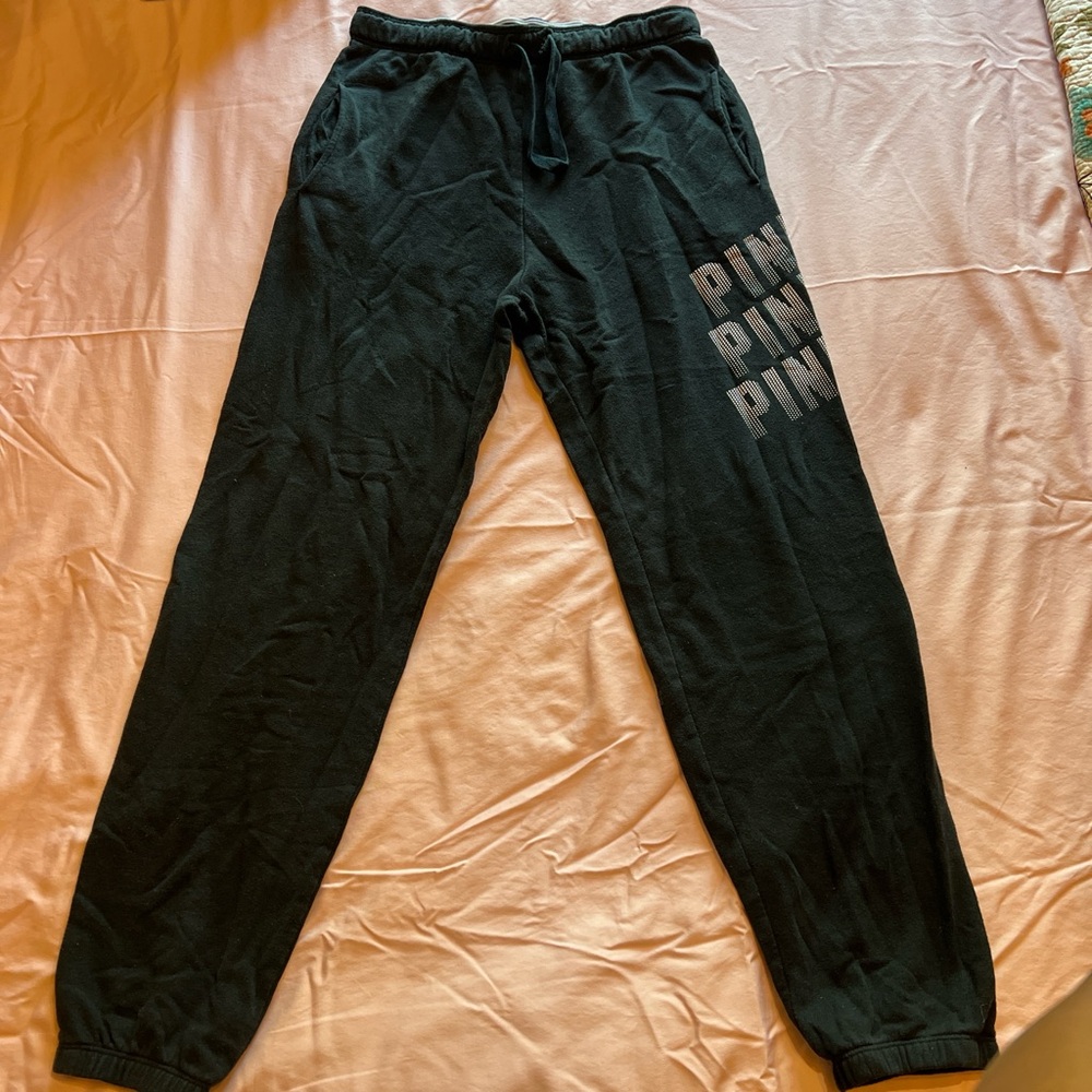 PINK Victoria's Secret Black Joggers